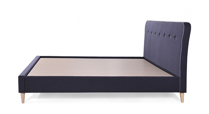 CARBON UPHOLSTERED BED Queen Size  